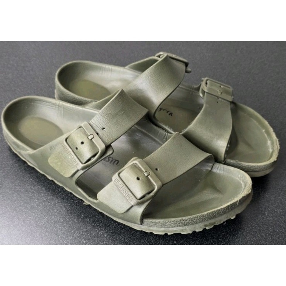 Birkenstock Arizona EVA Slide Sandal Olive Green Women 9/40 Water Slip On Buckle